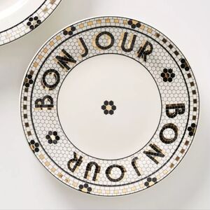 Anthropologie Bistro Tile Bonjour Desert plates 2